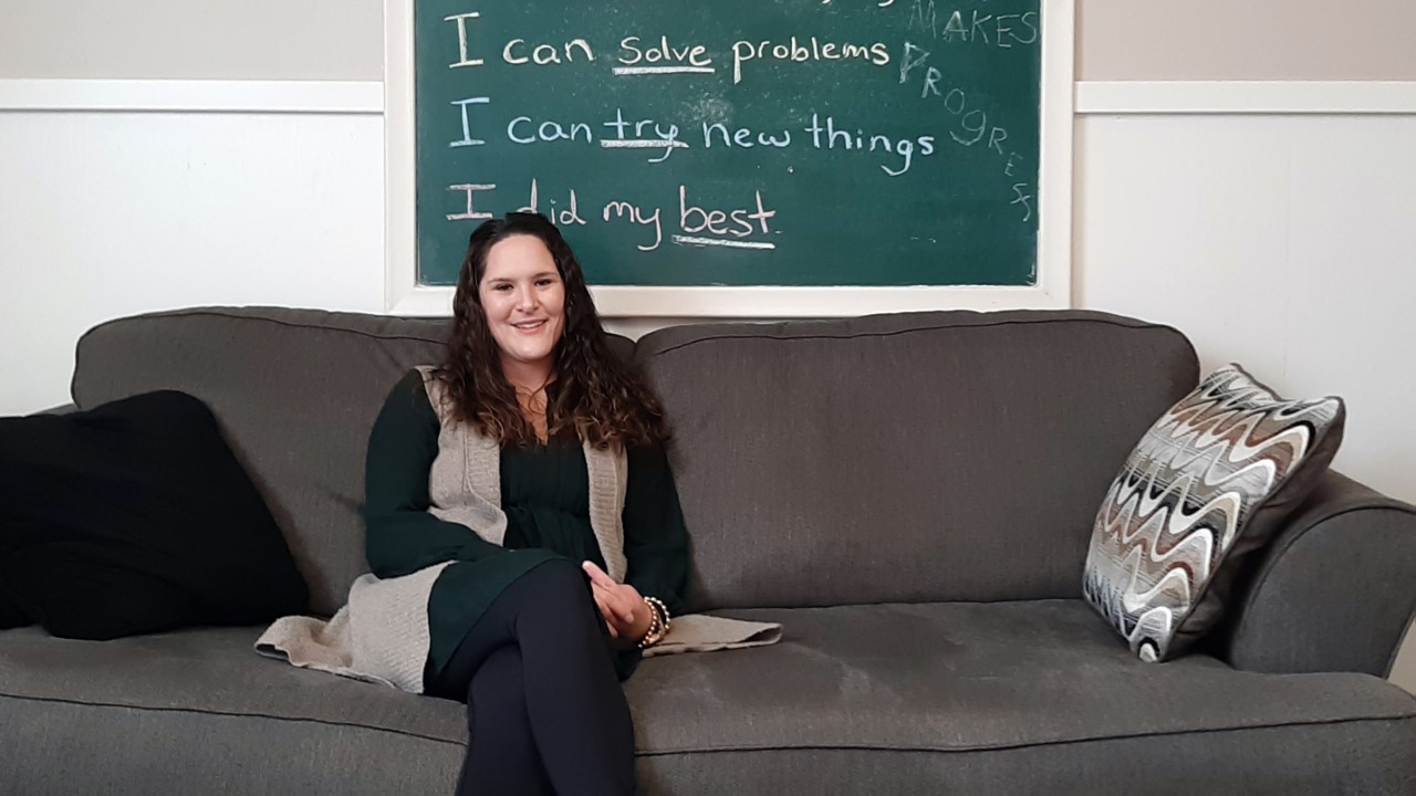 Rebecca Giroux, child specialist at Interfaith Counselling Centre, spoke to the Wilmot-Tavistock Gazette about challenges that students are currently facing. (Photo credit: Nigel Gordijk)