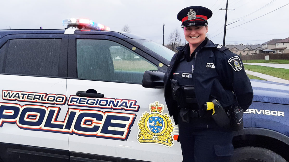 WRPS’s Kelly Gibson misses the community interaction that’s integral to her role as Sergeant of the Rural Division of Neighbourhood Policing in Woolwich, Wellesley and Wilmot. “My role feels very isolated right now,” she said.